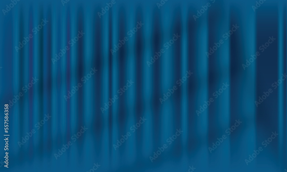 Blue theater cinema curtains with shadow overlay vector illustration