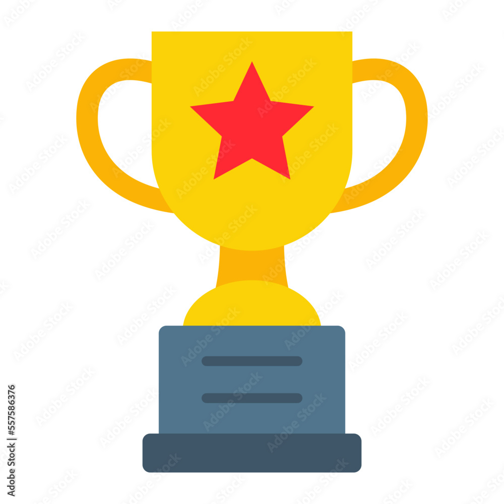 Trophy Flat Icon Trophy Flat Icon