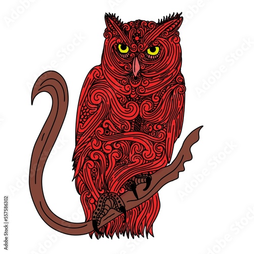 Owl line art