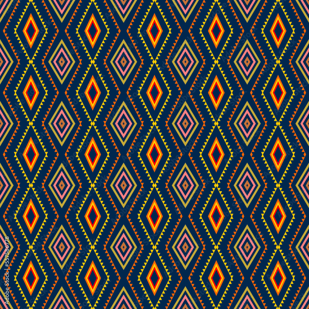 seamless geometric ethnic pattern design
