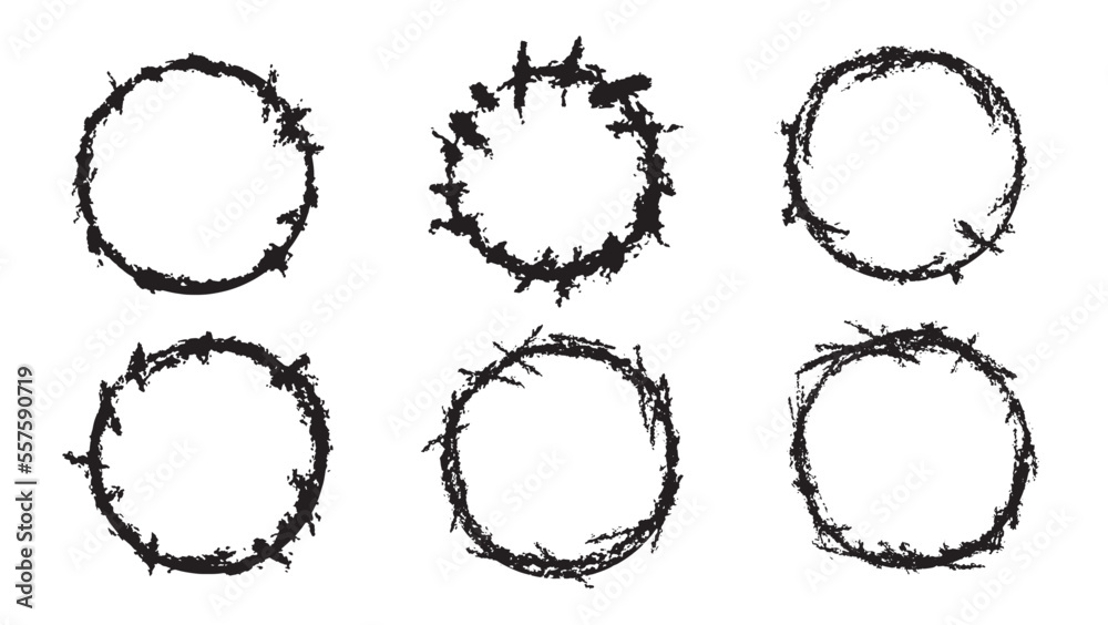 Grunge Circles Vector