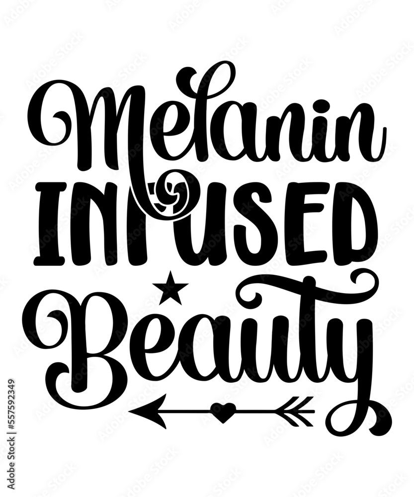 Melanin Infused Beauty SVG Designs 