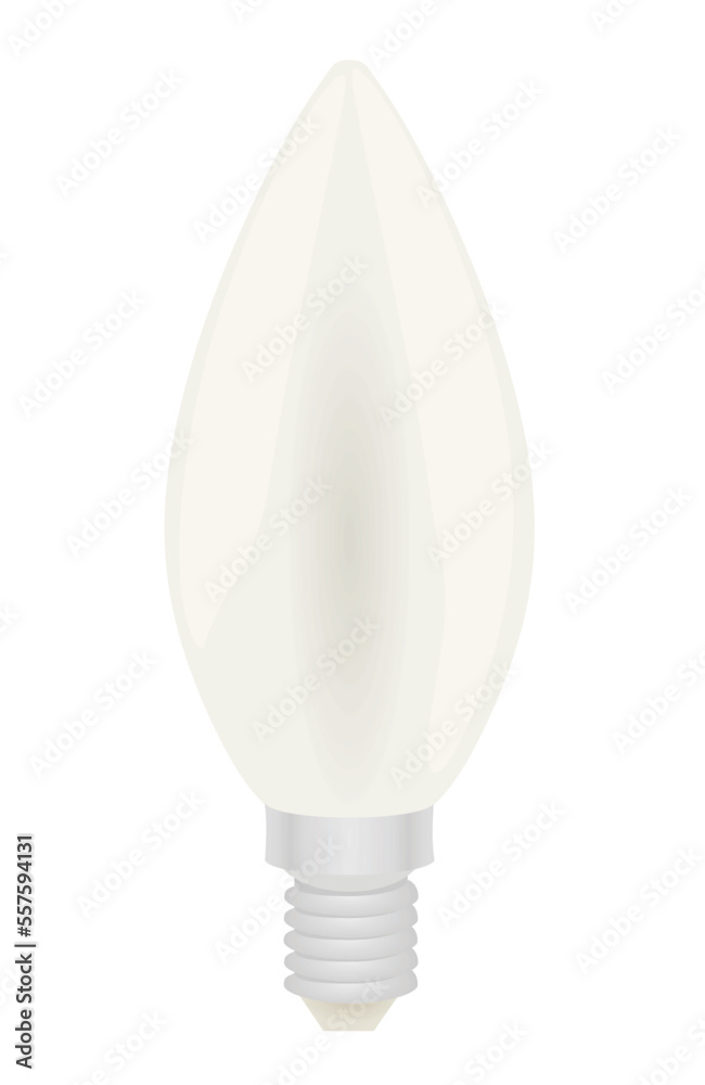 Narrow light bulb. vector illustration Narrow light bulb. vector illustration
