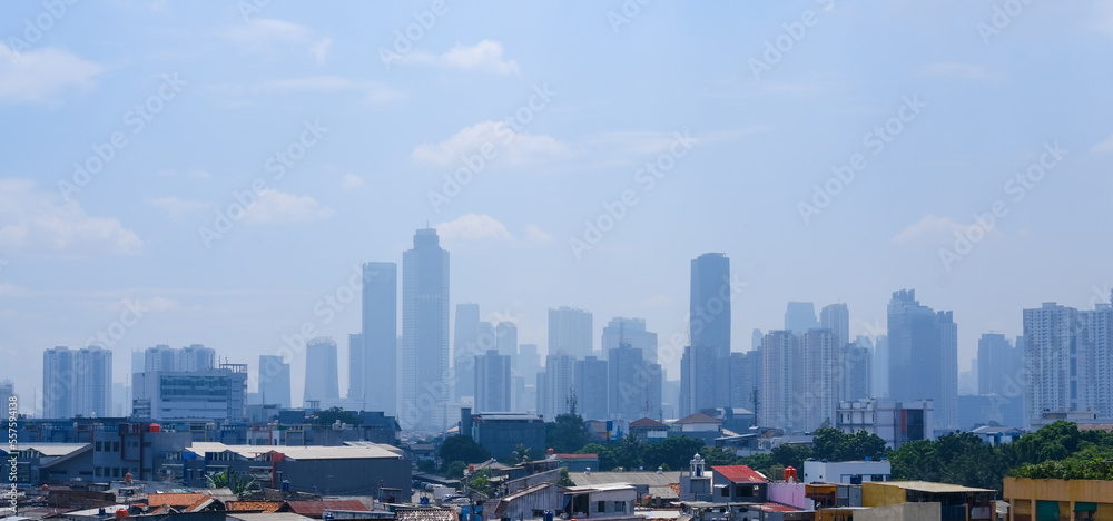 Jakarta city landscape, Jakarta city cityscape, Jakarta landscape, downtown city