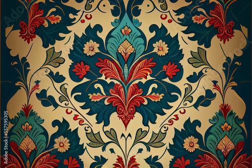 Ottoman Floral pattern texture