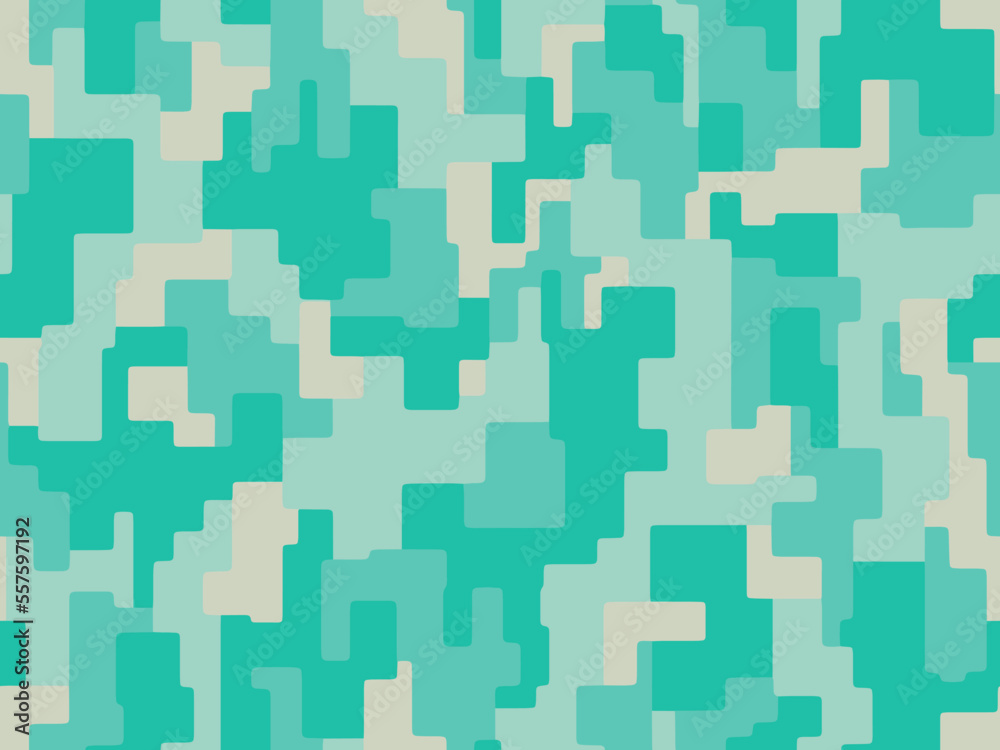 Full seamless digital pixel camouflage texture pattern. Usable for Jacket Pants Shirt and Shorts. Army textile fabric print. Geometric military camo. Vector illustration. Full seamless digital pixel camouflage texture pattern. Usable for Jacket Pants Shirt and Shorts. Army textile fabric print. Geometric military camo. Vector illustration.