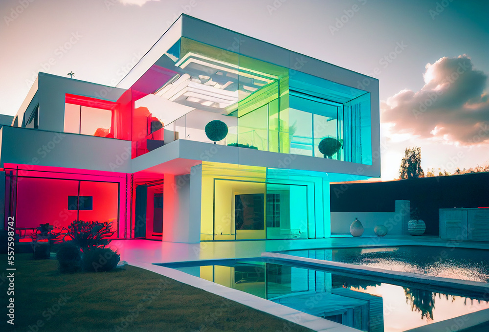  colorful villa modern trend for 2023