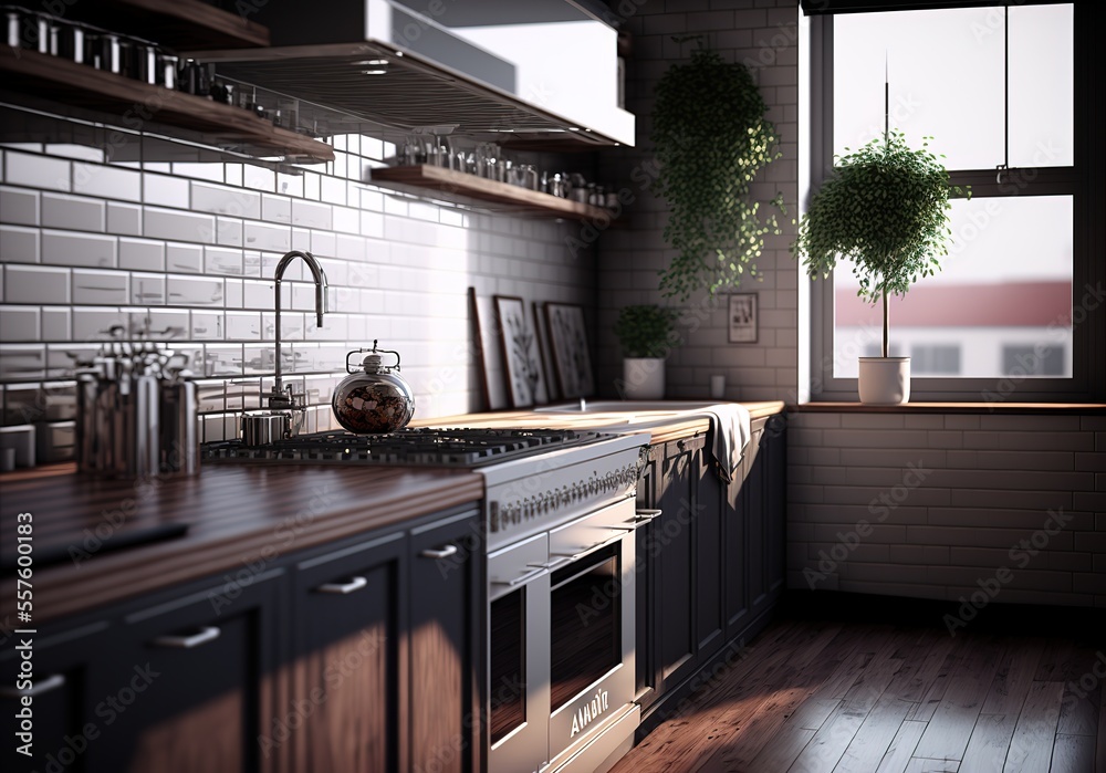 architectural visualization of kitchen architectural visualization of kitchen