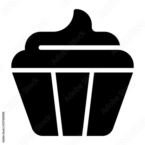 cupcake glyph icon