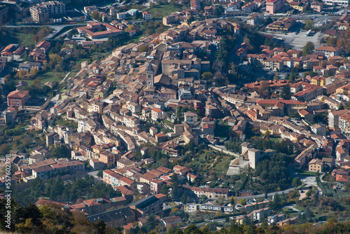 Veduta dall'alto di Gualdo Tadino (PG), Umbria