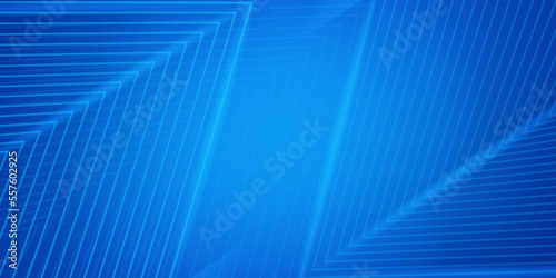Abstract Memphis Blue White Thin Line Blend Shiny blue background