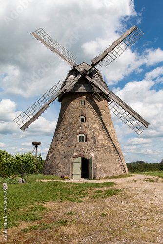 Old windmill in village of Araisi, Latvia, Europe © Ingus Evertovskis