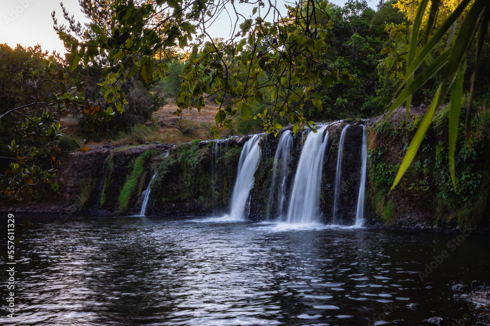 Long exposure of Waterfall at sunset