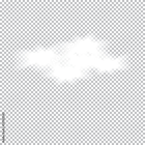 Realistic Cloud isolated on a transparent background