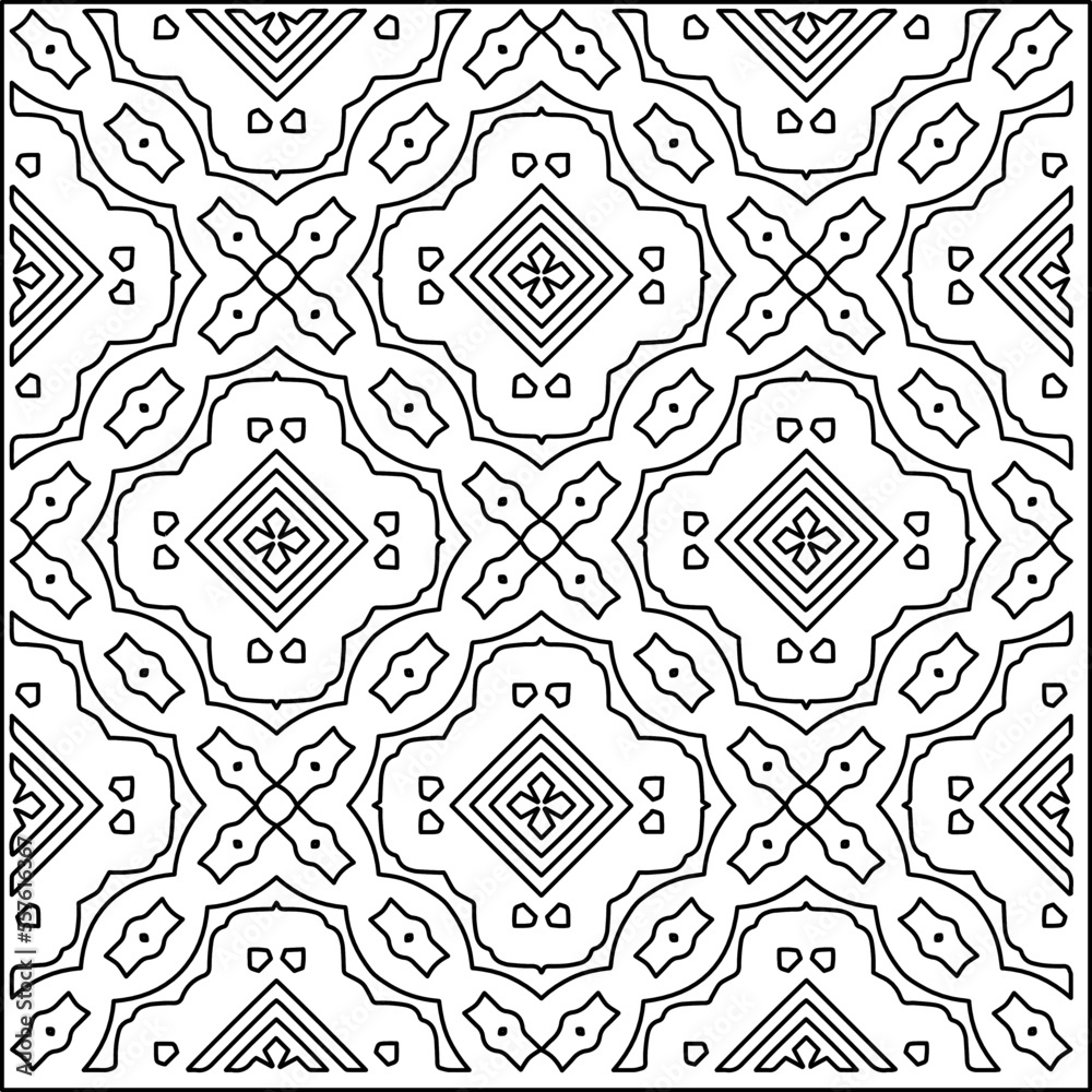 Stylish texture with figures from lines.
Abstract geometric black and white pattern for web page, textures, card, poster, fabric, textile. Monochrome graphic repeating design. Stylish texture with figures from lines.
Abstract geometric black and white pattern for web page, textures, card, poster, fabric, textile. Monochrome graphic repeating design.