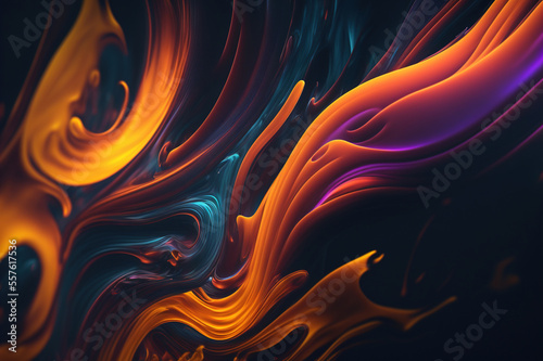 Abstract flow fuzzy perfect for background. Generative AI.