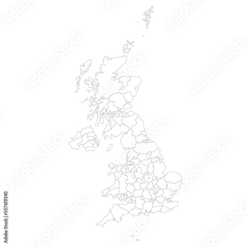 United Kingdom of Great Britain and Northern Ireland, UK. Metropolitan and non-metropolitan counties and unitary authorities of England, districts of Northern Ireland, council areas of Scotland