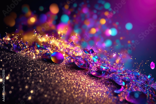 abstract glitter with bokeh background. sketch art for artist creativity and inspiration. generative AI 