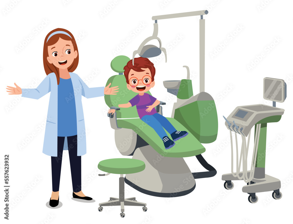 Dentist isolated cartoon vector illustrations Dentist isolated cartoon vector illustrations