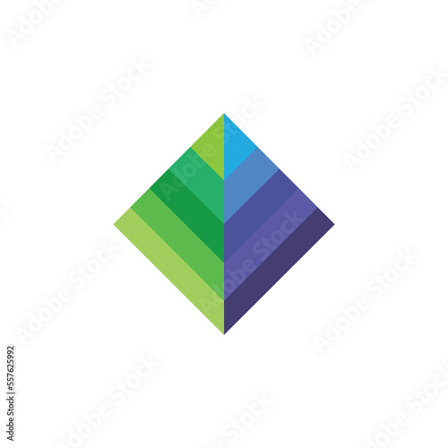 Free Download pyramid design template colorful vector illustration logo - GFXLoad