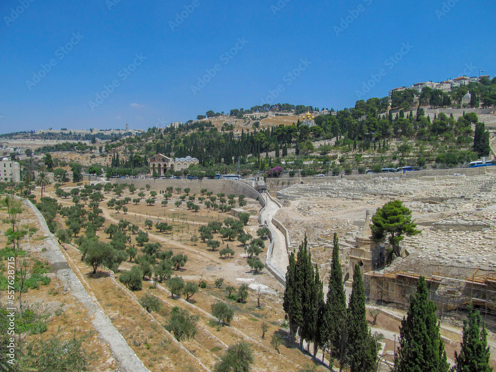 Mount of Olives and Kidron Valley,  Jerusalem