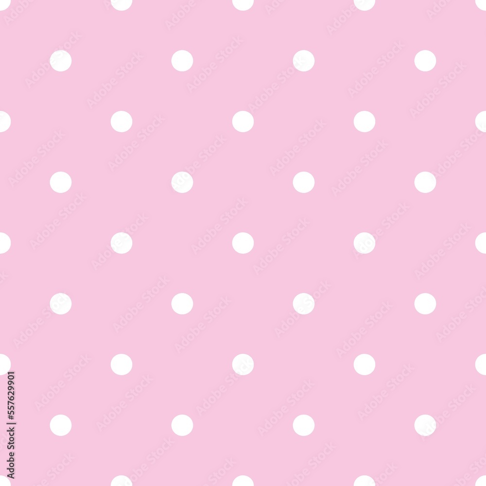 Polka dots, seamless patterns, pink, white, can be used in decorative designs. fashion clothes Bedding sets, curtains, tablecloths, notebooks, gift wrapping paper
Polka dots, seamless patterns, pink, white, can be used in decorative designs. fashion clothes Bedding sets, curtains, tablecloths, notebooks, gift wrapping paper