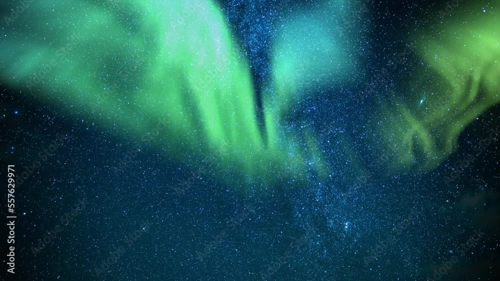 Milky Way Galaxy Aurora Green Loop North