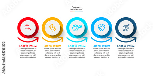 Business data visualization. timeline infographic icons designed for abstract background template