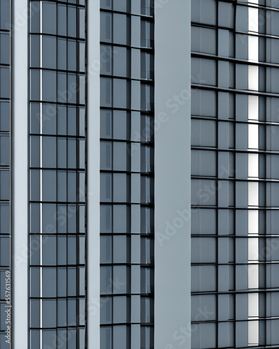 elevation of building, metallic exoskeleton on side of the building, highly detailed structural system for high rise hotel, sunny day + shadows, vray render, cinematic lighting,