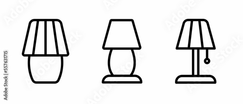 Room lamp icon template. Stock vector illustration.