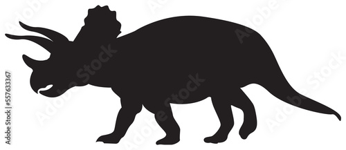 PNG black silhouette cute dinosaur. Silhouette cartoon animal design on transparent background. PNG file format Suitable for graphics websites and who require a silhouette transparent background(PNG). © ZWDQ