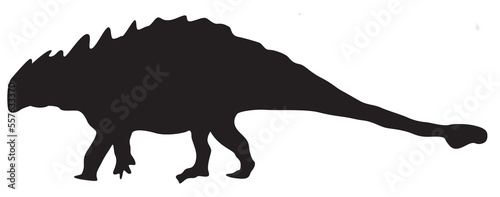 PNG black silhouette cute dinosaur. Silhouette cartoon animal design on transparent background. PNG file format Suitable for graphics websites and who require a silhouette transparent background PNG .