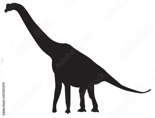 PNG black silhouette cute dinosaur. Silhouette cartoon animal design on transparent background. PNG file format Suitable for graphics websites and who require a silhouette transparent background PNG .