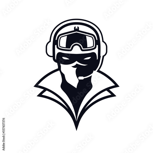 gamers logo mascot template, Vector EPS