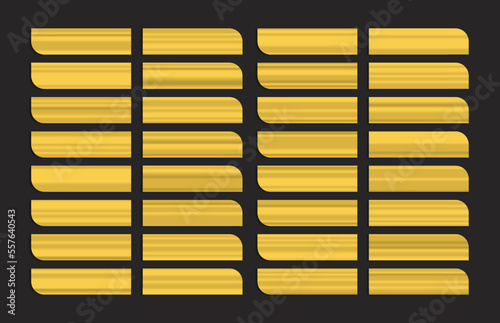 Gold gradient set collection