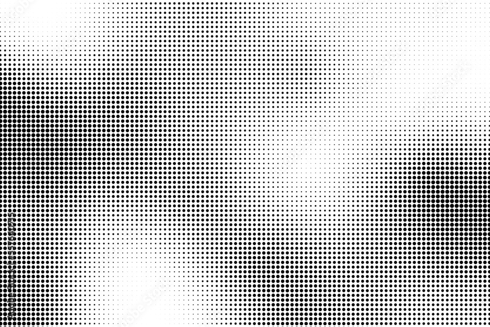 Black and white wave dotted halftone background Black and white wave dotted halftone background