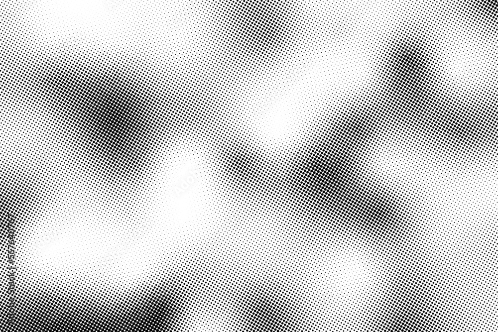 Black and white wave dotted halftone background Black and white wave dotted halftone background