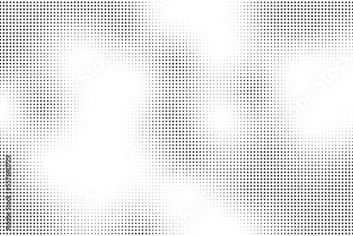 Black and white wave dotted halftone background