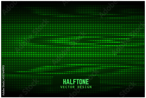 green background, halftone illustration design