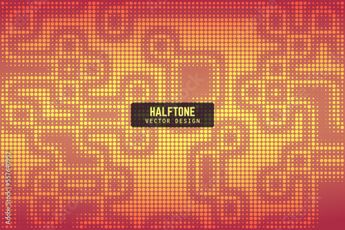 background with halftone vector illustration design for web, presentation, game and technology design