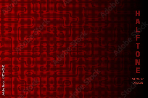 abstract background with lines, halftone vector illustration design