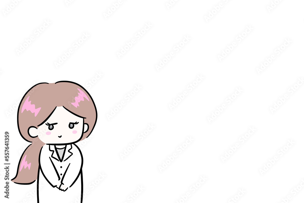 white coat woman doctor,illustration blank space doctor's prescription invite woman white coat woman doctor,illustration blank space doctor's prescription invite woman