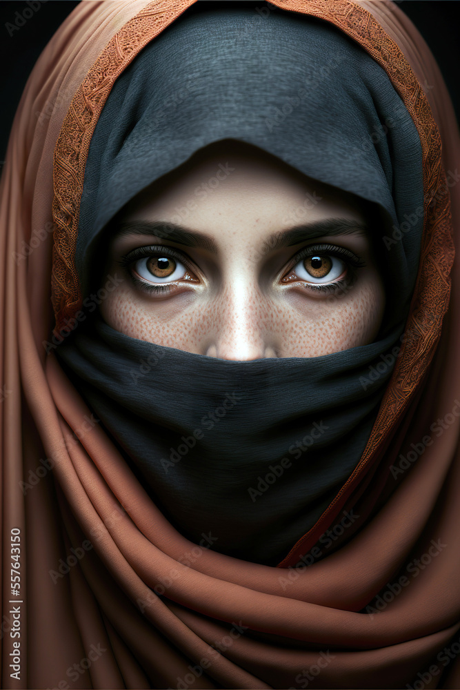 portrait of a woman with a veil portrait of a woman with a veil