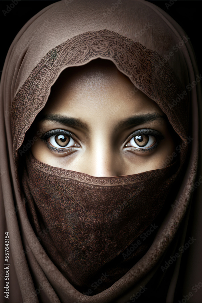 portrait of a woman with a veil