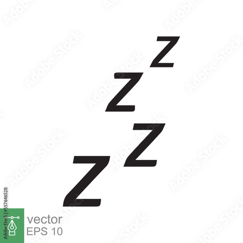 Free Download Sleep ZZZ lettering icon set. Scribing doodle, snore ZZZZ symbol collection, sleepy, cartoon, comic style. Rest, relax, bedtime concept. Vector Illustration isolated on white background. EPS 10. - GFXLoad