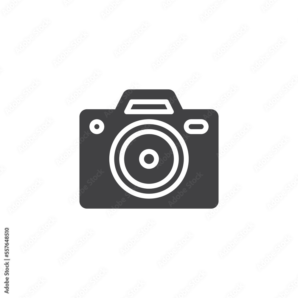 Photo camera vector icon Photo camera vector icon