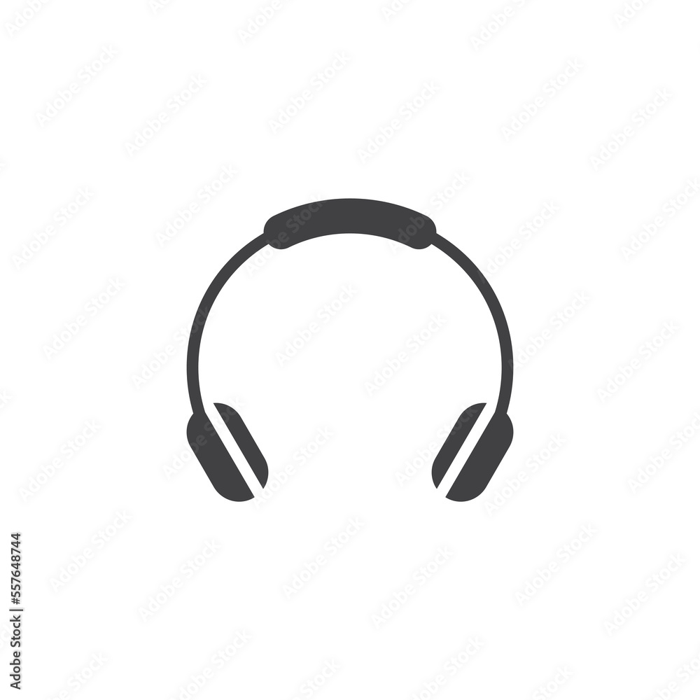 Wireless headphones vector icon Wireless headphones vector icon