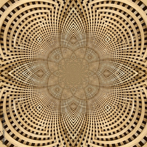 abstrac curves pattern brown background