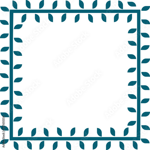 An abstract transparent floral border design element.