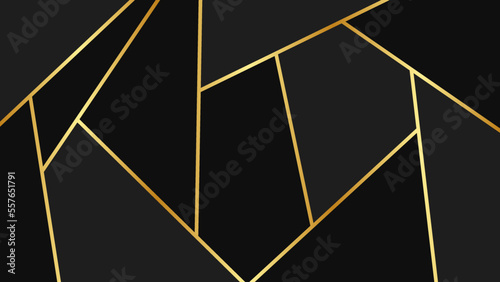 Mosaic Black Gold Background